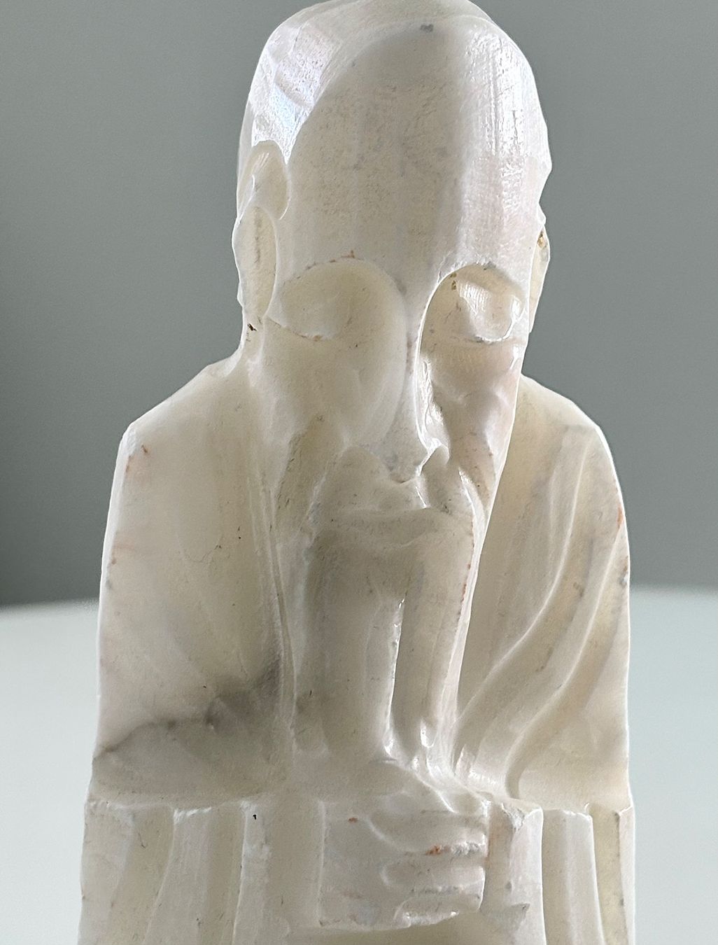 Sculture & Statue: ALABASTER, STATUE, SHOUXING, WEISS, VINTAGE – Usato da Dachsen venduto da Sven_Jasper 1