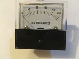 Drehspulinstrument 0-250mA DC