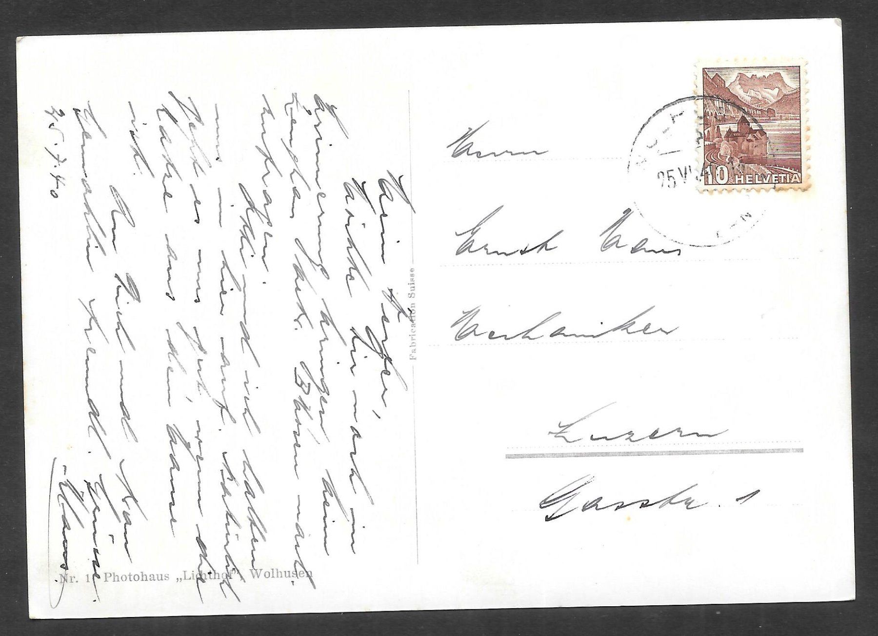 Cartoline postali: Wolhusen Teilansicht – Usato da Olten venduto da clotaldi 1
