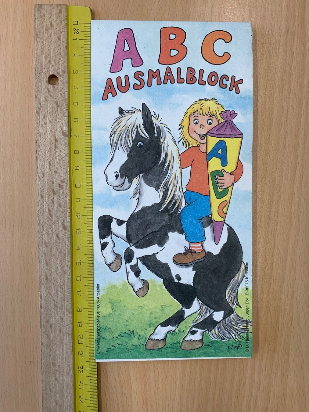 Blocchi: ABC Ausmalblock mit Tieren, Hochformat (neu) – Nuovo (secondo la descrizione) da Winterthur venduto da amapola 8