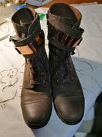 Stiefelette mit rotgold Beschlag