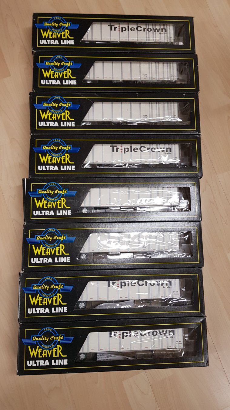 Modellini di ferrovie: Weaver Road Railer Set a 8 Wagen 3-Leiter – Nuovo (secondo la descrizione) da Zeiningen venduto da vdzr