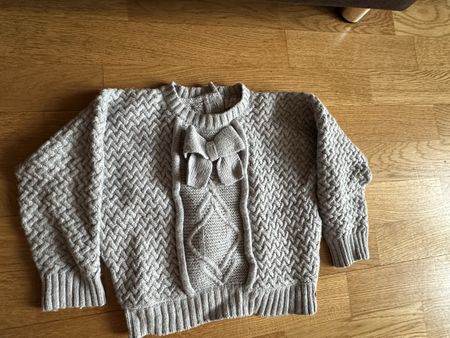 Chic Knitted Sweater for Girls, Size 104