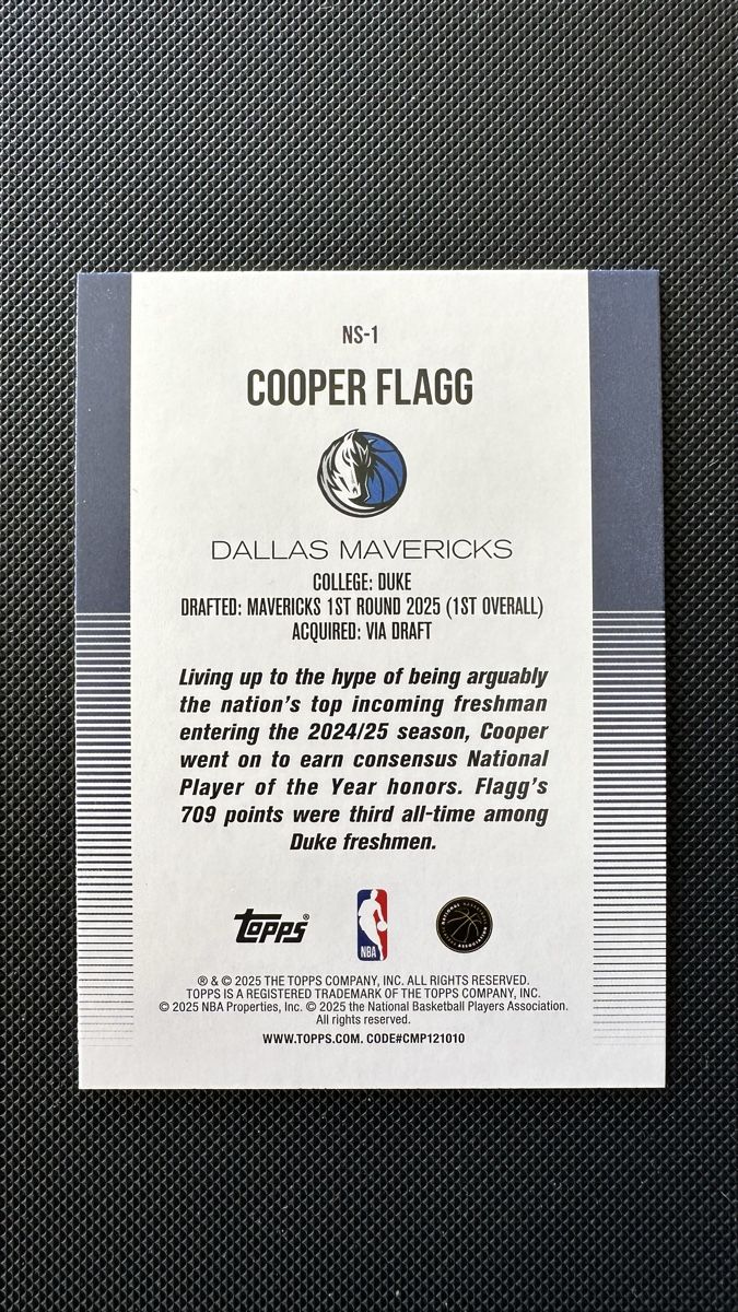 Topps Carte collezionabili: Cooper Flagg Dallas Mavericks Topps 2025 Rainbow – Usato da Affoltern am Albis venduto da mr_choppa 1
