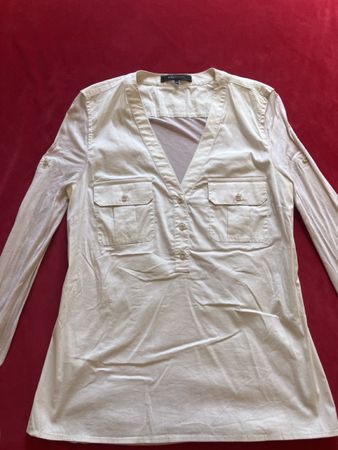 BCBGMAXAZRIA Bluse beige Grösse M Damen guter Zustand