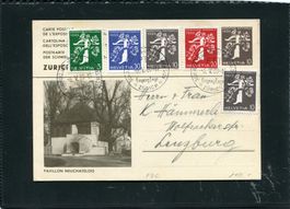 1939 Landi Armbrust GS Postkarte FDC