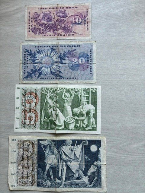 Banconote: Banknoten Schweiz Sammlung – Usato da Kräiligen venduto da hkk 1