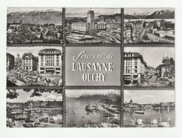 Ansichtskarte Souvenir de Lausanne Ouchy gelaufen 1974