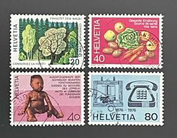 1976 Sonderpostmarken ʘ 572, 573, 574, 575