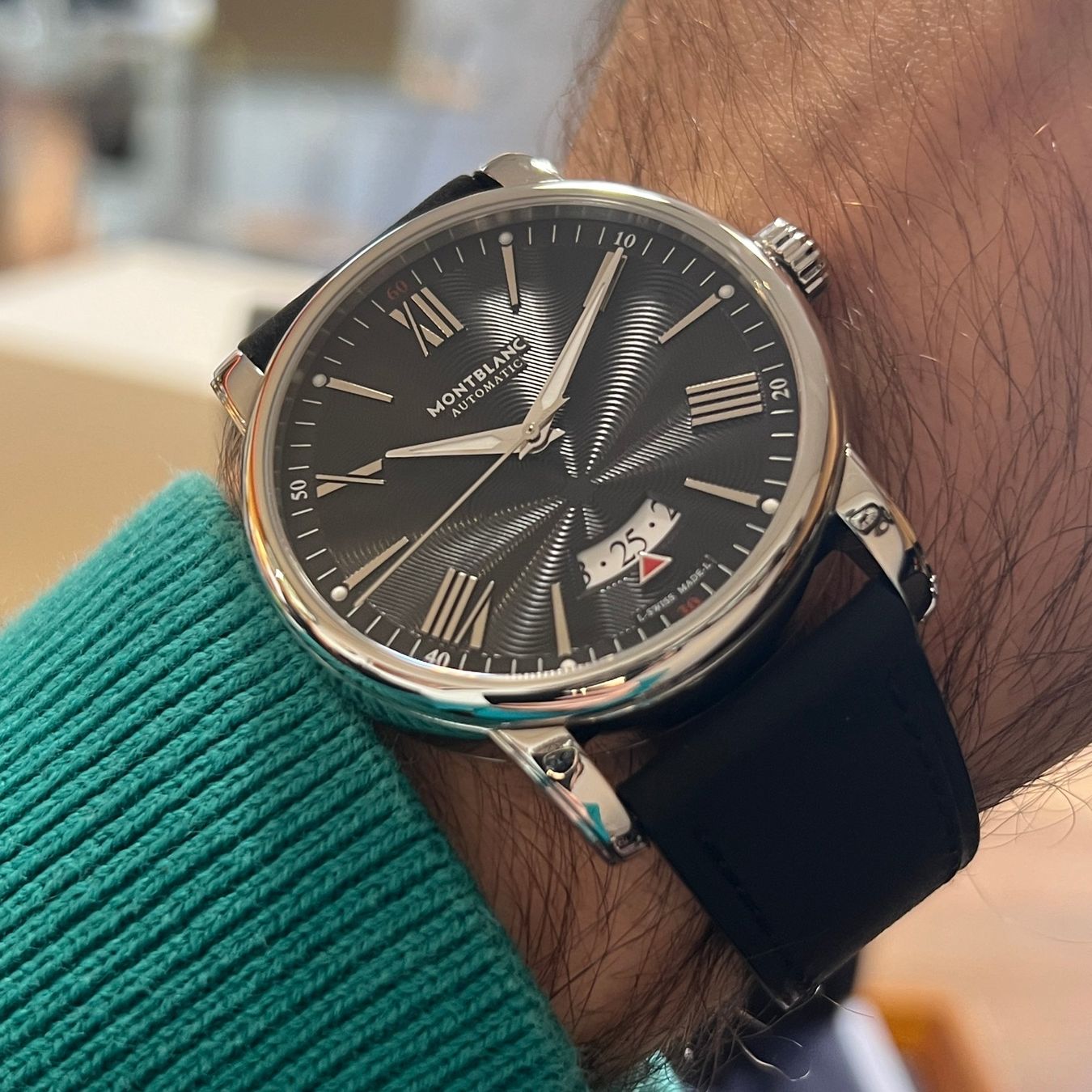 Montblanc Orologi: Montblanc 4810 Black Dial Full Set 7390 – Usato da Carouge GE venduto da Watchaser 3