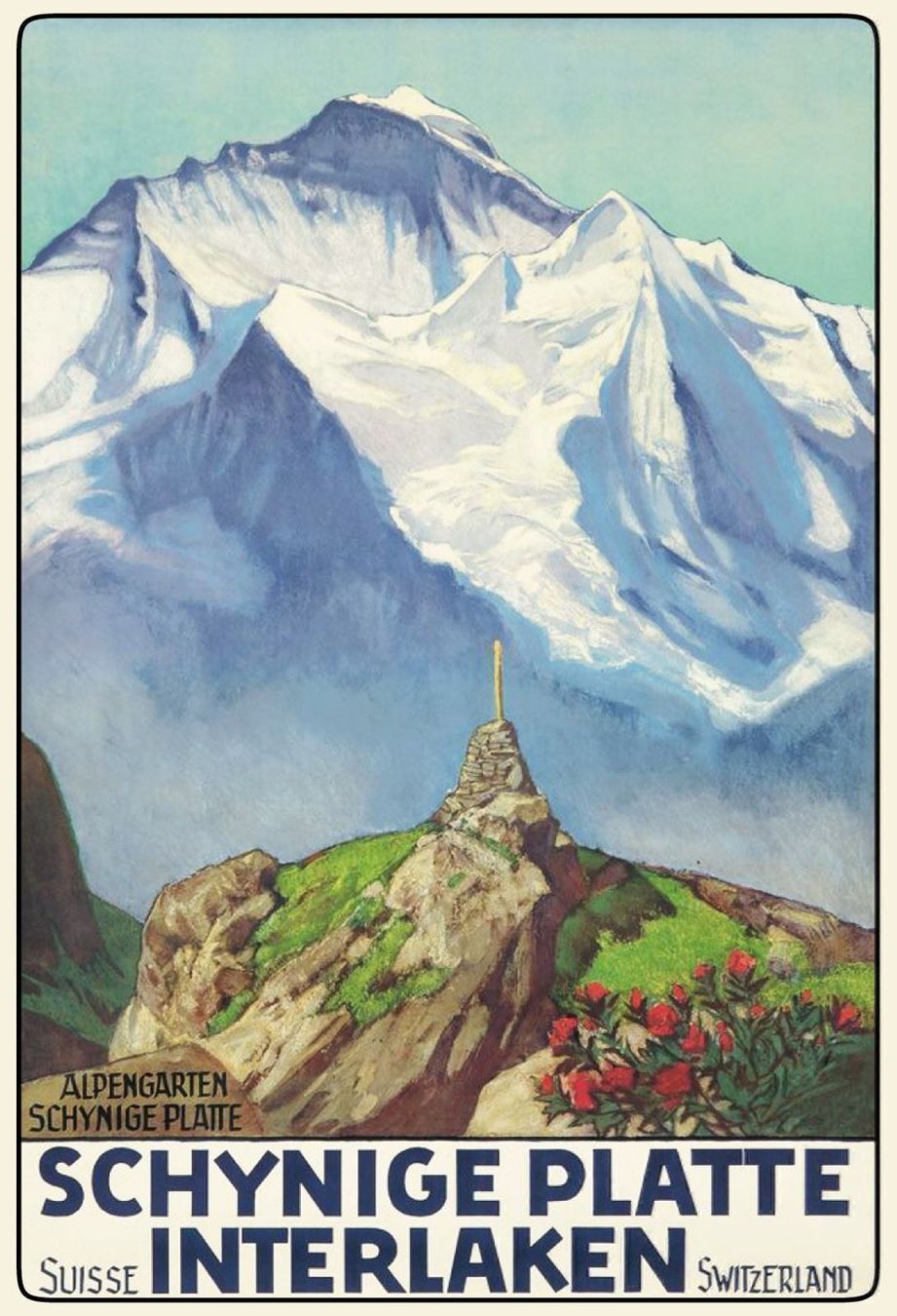 Ecriteaux: Blechschild-SCHYNIGE PLATTE INTERLAKEN – Neuf avec emballage d'origine à Rupperswil par big-one-sale