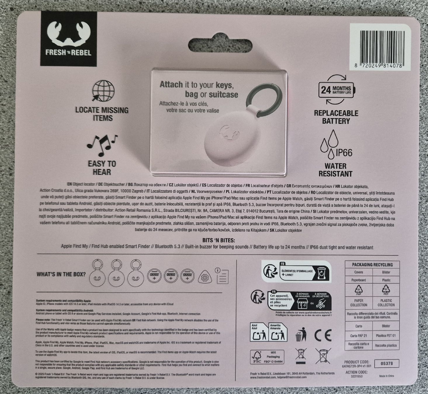Portachiavi: 3er Set FRESH 'n REBEL Smart Finder / Tracker NEU – Nuovo e nell'imballaggio originale da Oberrieden venduto da micy 1