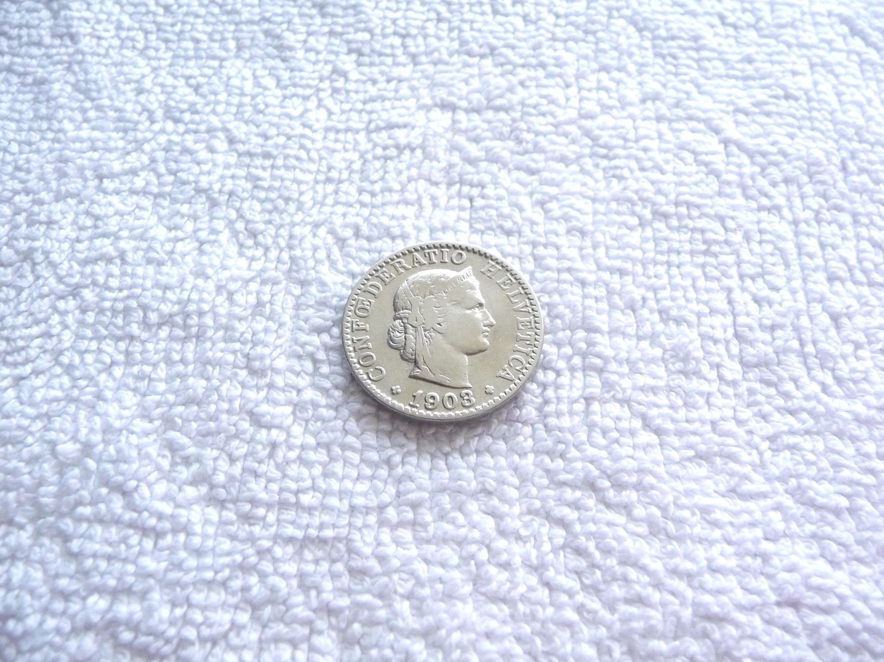 Tutti le monete: 20 centimes/rappen 1903 – Usato da Nyon venduto da Ilmi09