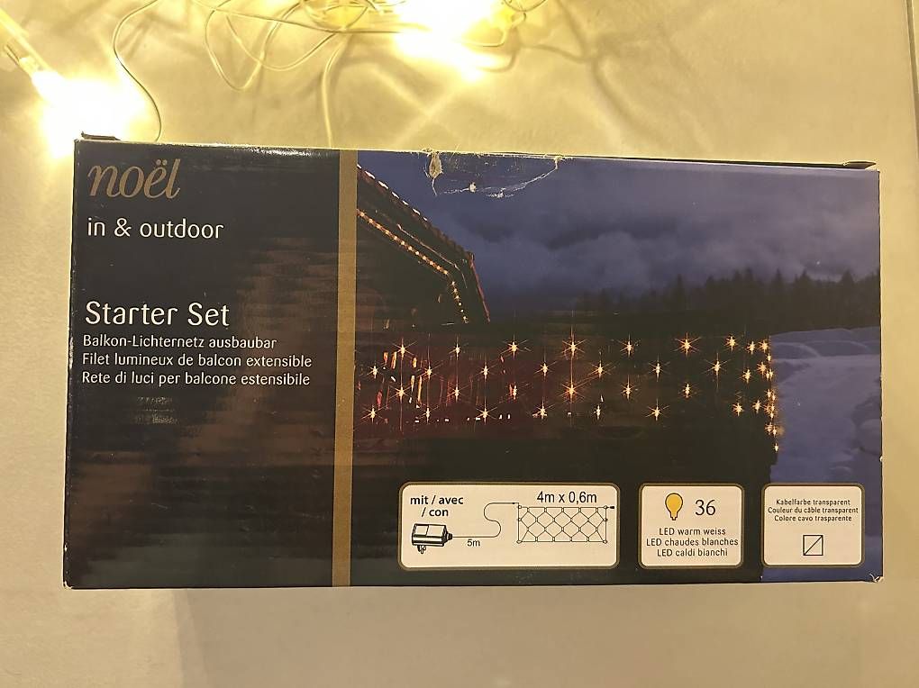Ghirlande e barre luminose: Lichterkette Balkon-Lichternetz In & Outdoor – Usato da Biel-Benken venduto da Niera 2