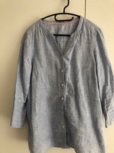 Cecil Camicette: Leinenbluse, Cecil, hellblau, L, 3/4 Arm – Usato da Hünenberg See venduto da dustein