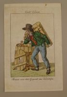 TRACHT BAUER VOM ZÜRICHSEE, KUPFERRADIERUNG 1818