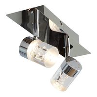 Deckenstrahler "WOFI Maar"  Chrom, 2-flammig, LED