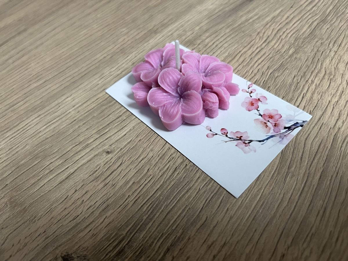 Candele: Blumenkerze pink, handgemacht – Nuovo (secondo la descrizione) da Frick venduto da van_2dhd 2