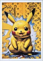 Death NYC Ltd Ed Pop Art Druck " Vuitton Pokémon Pikachu