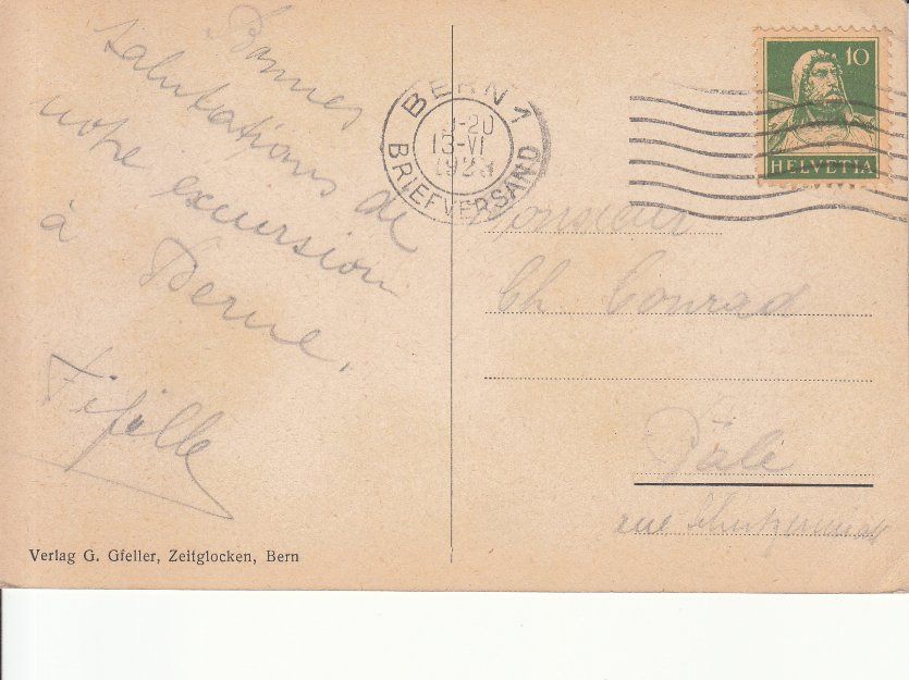 Cartes postales: Bern 1923 – D'occasion à Bürglen TG par StampGraf 1