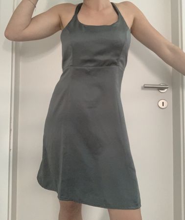 Metallic/Watergreen MEXX Satin Summer Dress
