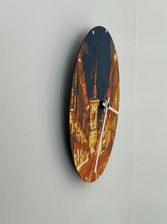 Orologi da terra & Orologi da parete: Wand- Standuhr "Bern bei Nacht" – Nuovo (secondo la descrizione) da Ermenswil venduto da hoember 4