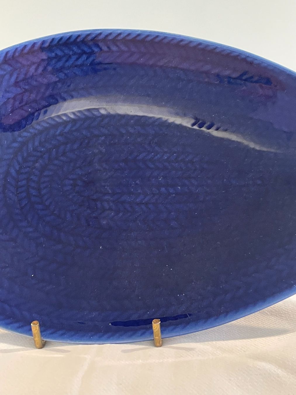 Rörstrand Servierplatten: Platte spitzoval Rörstrand "BLue Fire/Bla Eld" Bengtson 1951 – Gebraucht aus Zürich von sru_6zc8 1