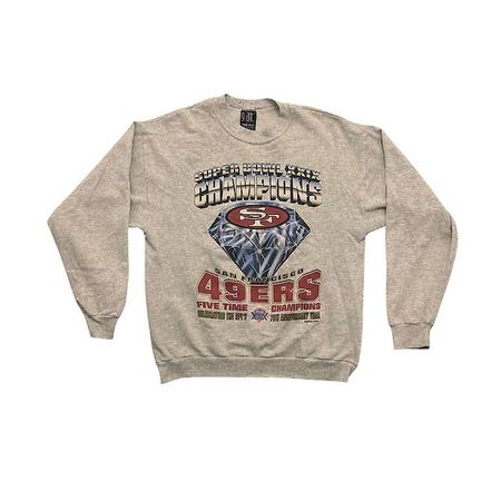 Grey San Francisco 49ers Super Bowl Sweatshirt