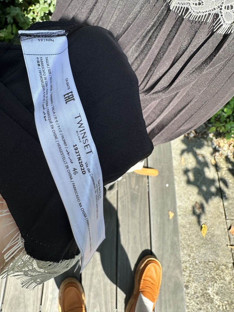 Twinset Vestiti: TWINSET Maxikleid Grösse 40 / IT 46 Schwarz – Usato da Baar venduto da AlicjasWunderland 6