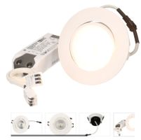 24 Stuck Led-Einbauspot Elegance Weis mit Trafo