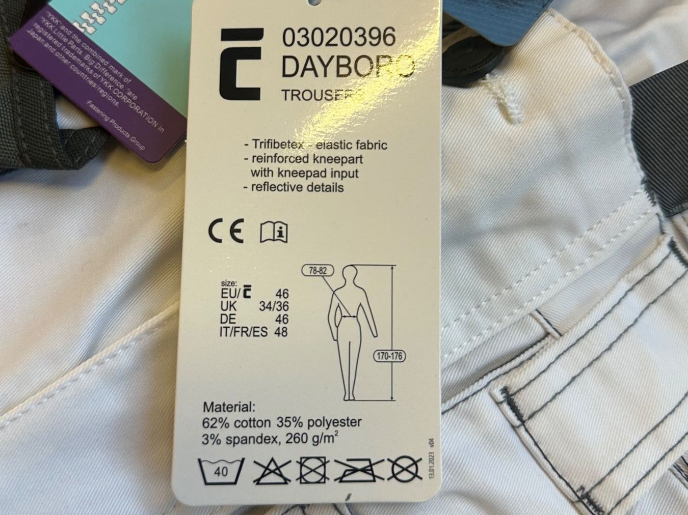 Pantaloni: Herren-Arbeitshose mit elastischem Bund Größe:46 – Nuovo e nell'imballaggio originale da Uetendorf venduto da Revotool 2