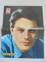 photo d'Alain Delon . ciné revue du 4 mars 1965