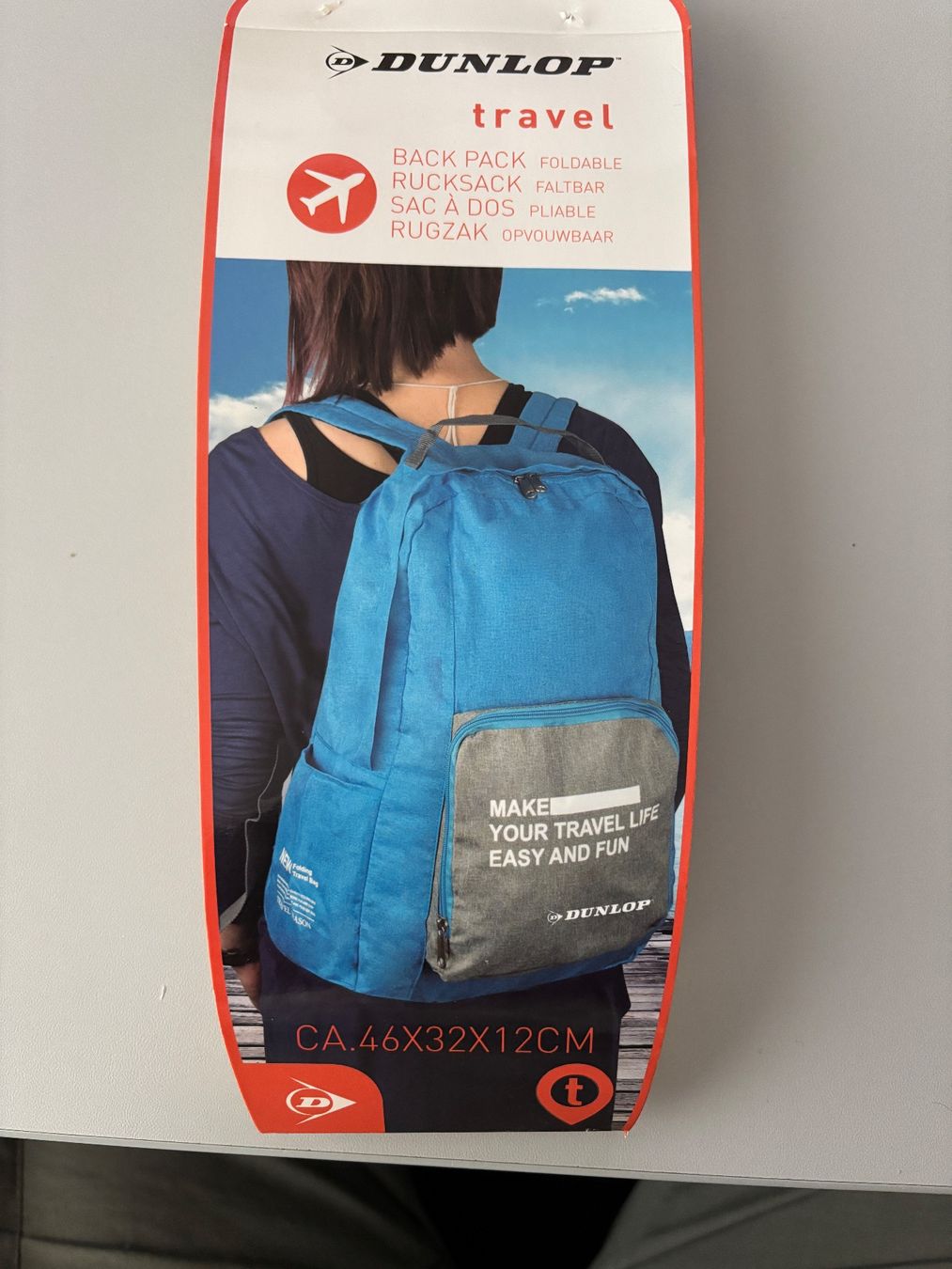 Dunlop Zaini: Reiserucksack faltbar Dunlop Backpack foldable, 4 Farben – Nuovo e nell'imballaggio originale da Aesch BL venduto da Pelikan 7