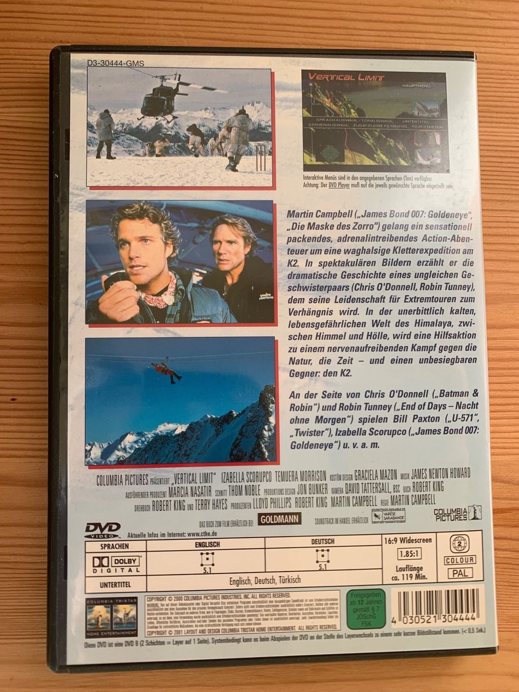 Tutti i DVDs: DVD Film Vertical Limit – Usato da Grenchen venduto da SweetiesCH 1