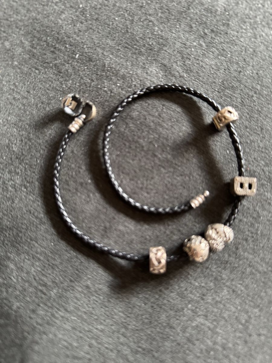 Pandora Armbänder & -reifen: Bracelet Pandora cuir noir – Neu (gemäss Beschreibung) aus PRILLY von hurricane2000 1