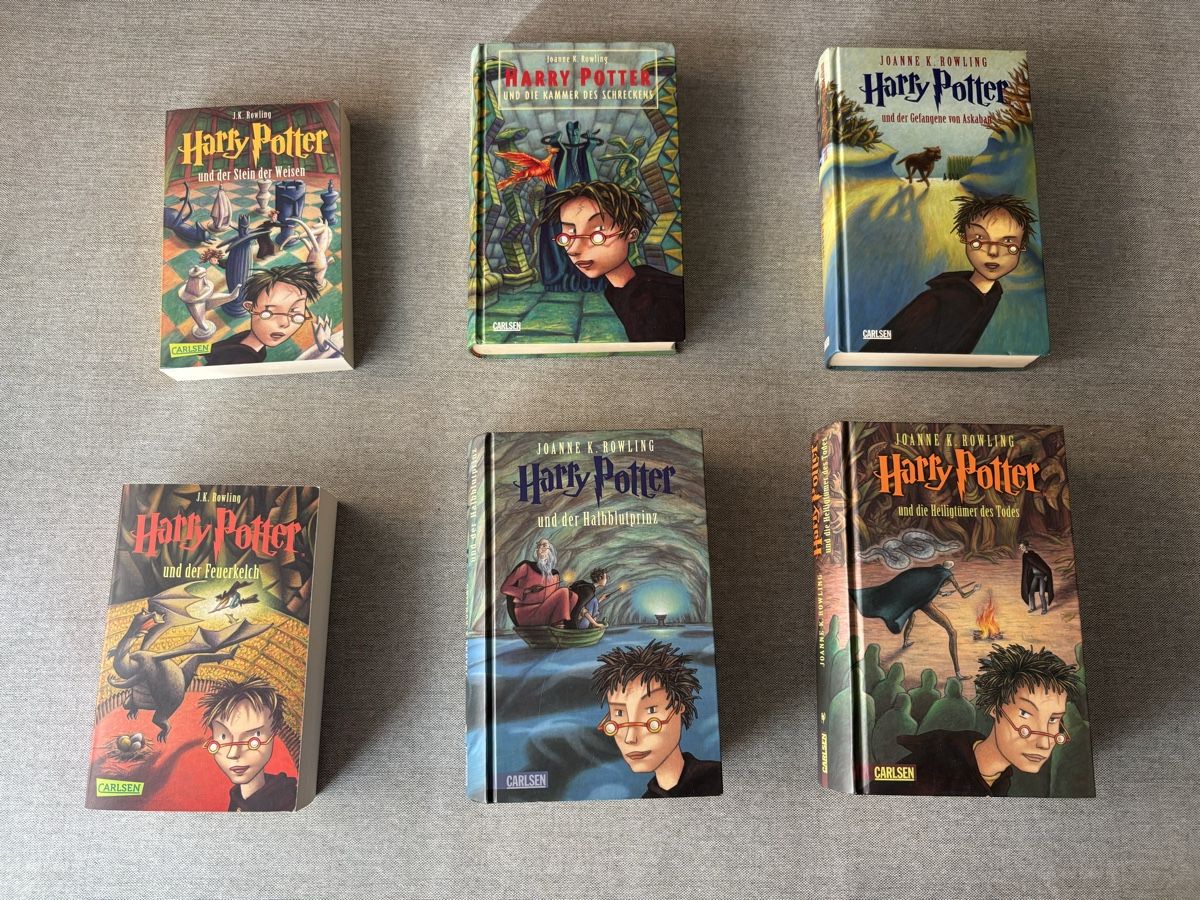 Libri: SET Harry Potter Buchset 6 Bücher J.K. Rowling Carlsen – Usato da Luzern venduto da pengmarket_gmbh