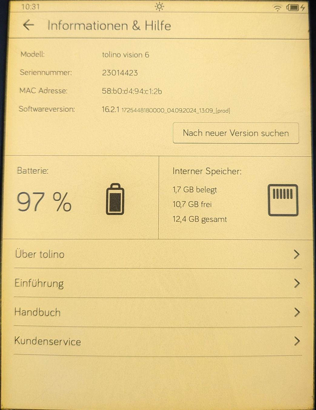Tolino Tablet PC: Tolino Shine 6 - T105 – Usato da Lanzenneunforn venduto da ckl_dq7h 4