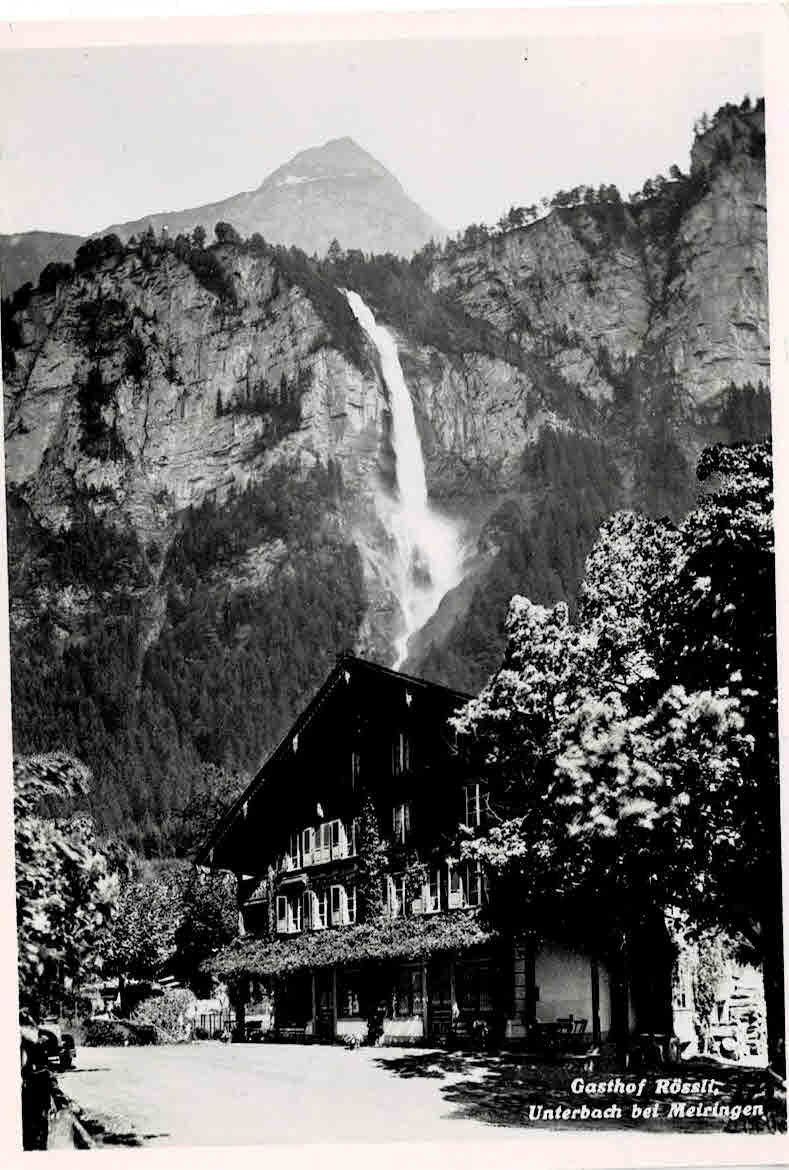 Ansichtskarten: Meiringen Restr. Rössli – Gebraucht aus Sulz AG von Oberdanne8
