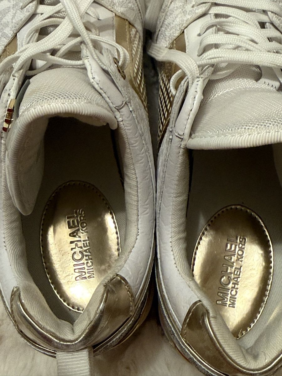 Michael Kors Scarpe da donna: Baskets Michael Kors Blanches Or et Argent – Usato da Monthey venduto da Joseph-29 5