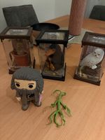 4x Harry Potter Figuren (Hagrid, Niffler, Hedwig, Mandrake…)