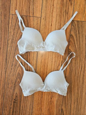 2x Soft-BH / Bustier leichter Push-Up Gr. 70A (XS / 158)