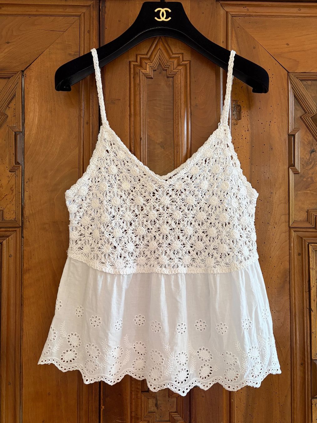 Top: SUMMER TOP 100% Baumwolle Gr.: S/M 36/38DE – Usato da Interlaken venduto da Bona55