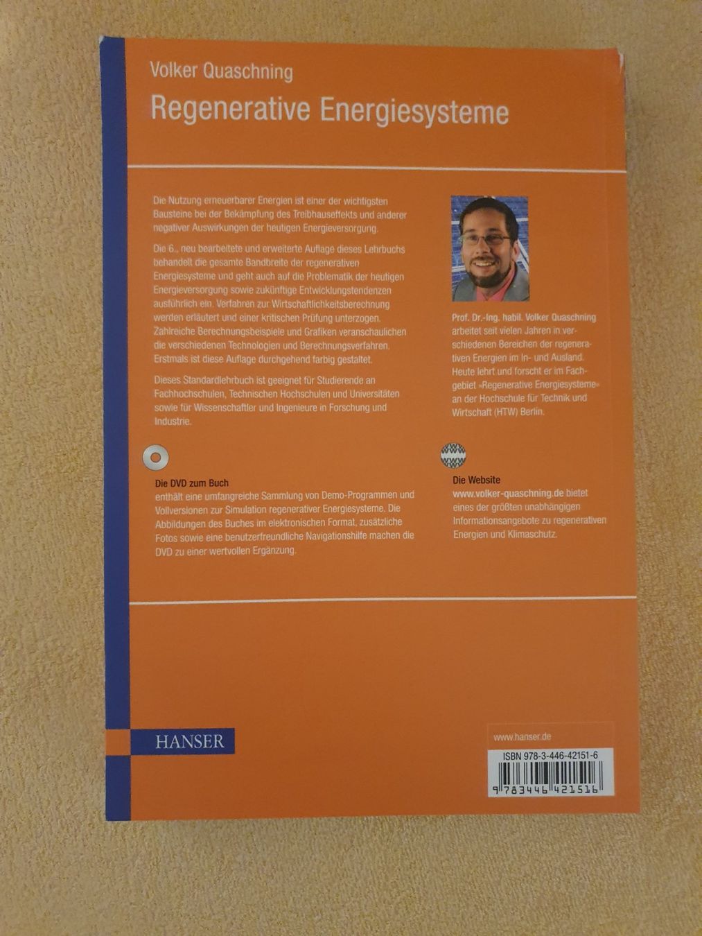 Libri: Regenerative Energiesysteme, Volker Quaschning – Usato da Nussbaumen AG venduto da carmenh 1