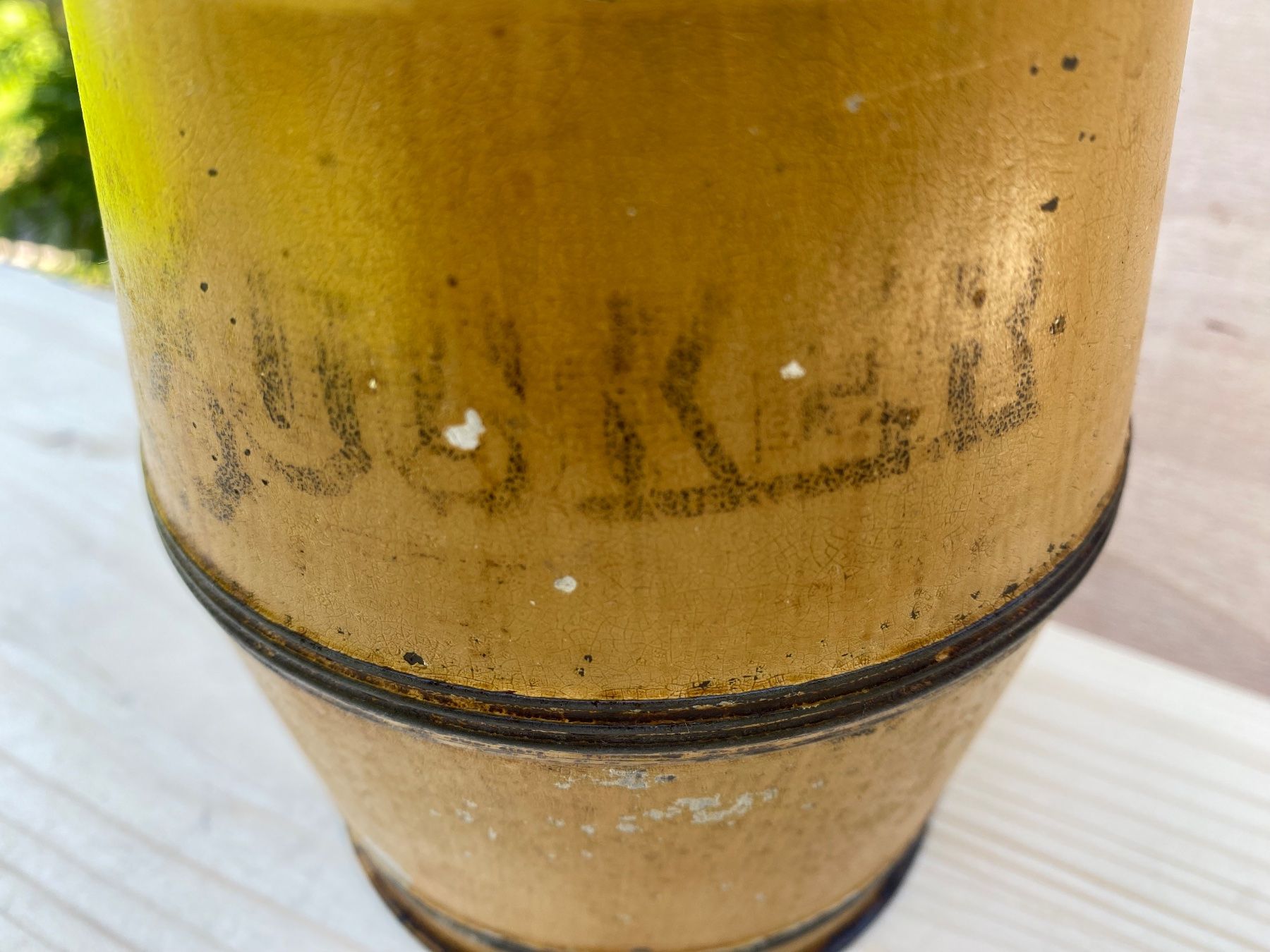 Zuccheriere: schöne alte Zuckerdose aus Blech – Usato da Feldbach venduto da Olive1 5