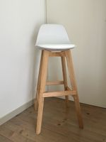 Barhocker Maisons du Monde Holz weiss guter Zustand