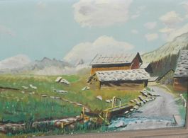 Kunst Ölgemälde Landschaftsbild in Öl signiert