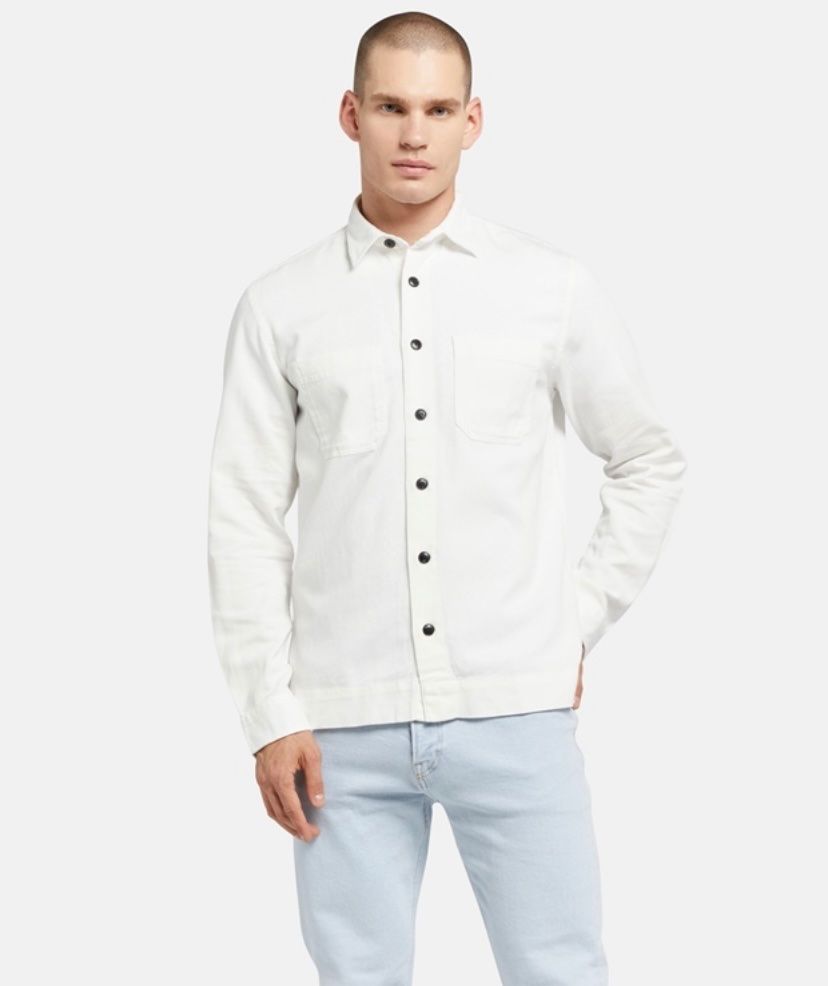 Giacche: Jack & Jones, Jeansjacke/hemd weiss – Nuovo e nell'imballaggio originale da Zug venduto da meryamb 1