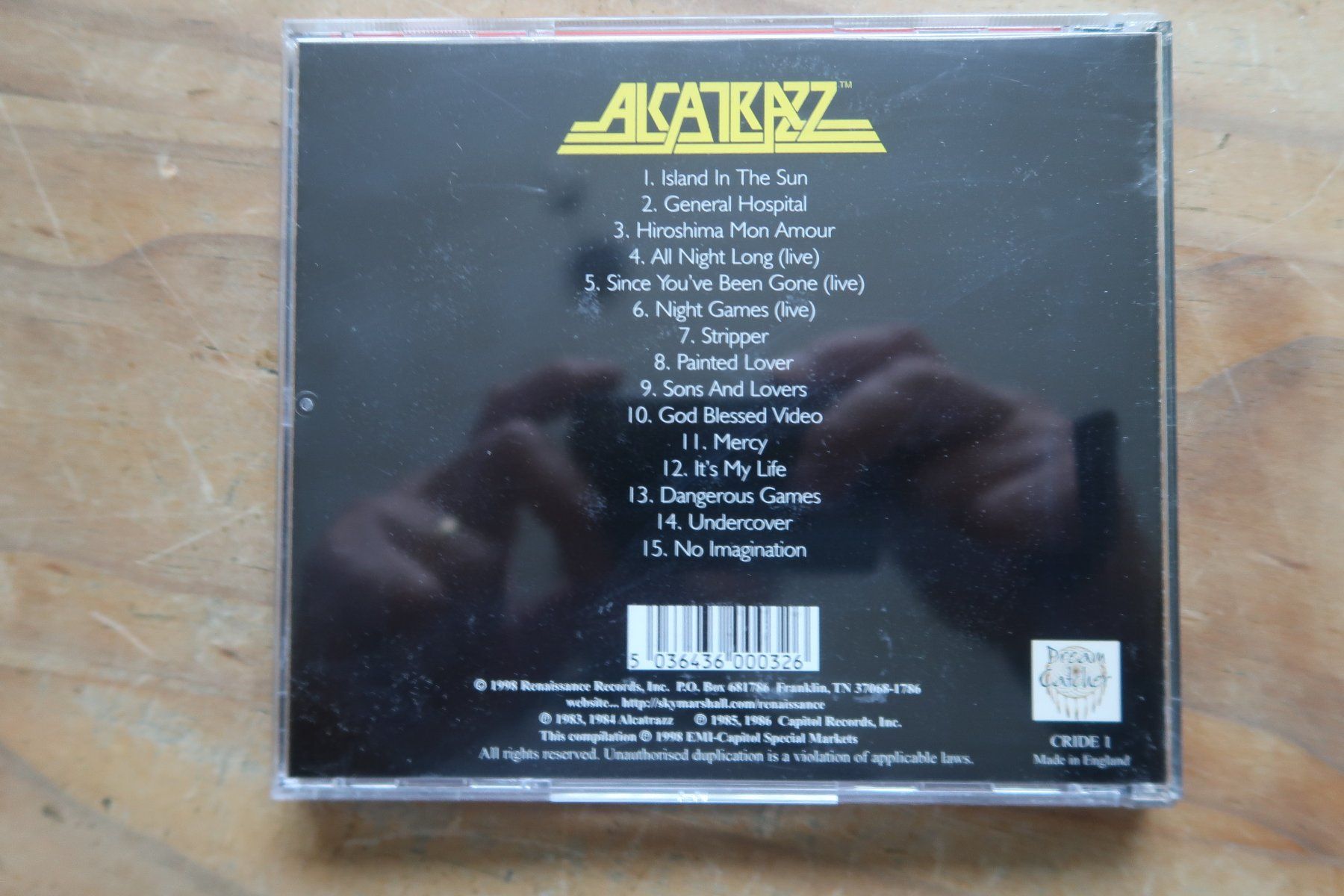 CD: ALCATRAZZ - THE BEST OF - EX- RAINBOW MSG - CD – Usato da Basel venduto da Patiscat 1