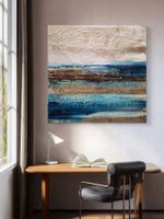 Originales abstraktes Bild 90x90x3cm