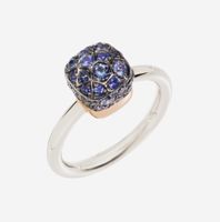 Neuer Pomellato Nudo Ring Petit Saphir Blau - Gr. 55